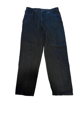 VTG 90s Mens 38 x 32 Levis 550 Relaxed Fit 100% Cotton Black Faded Denim